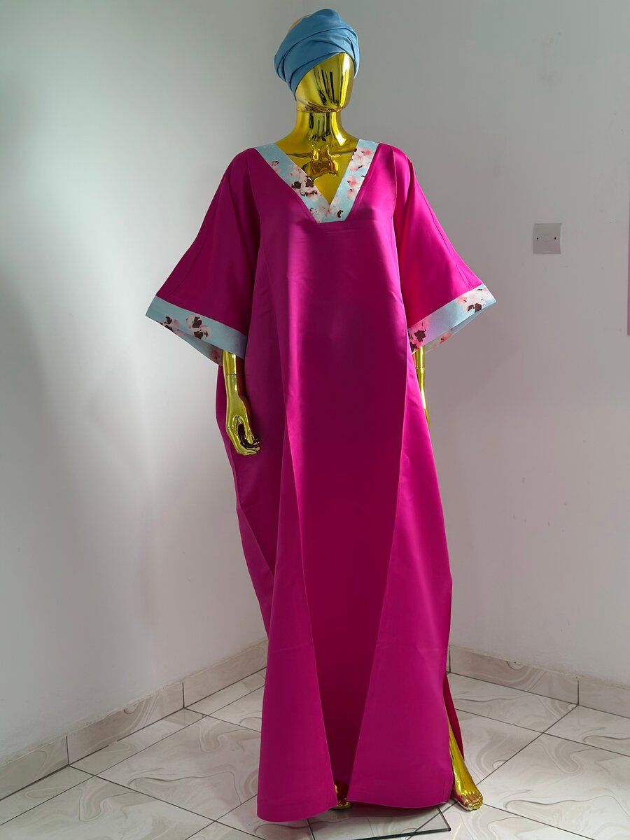 Caftan fuchsia élégant pour femmes