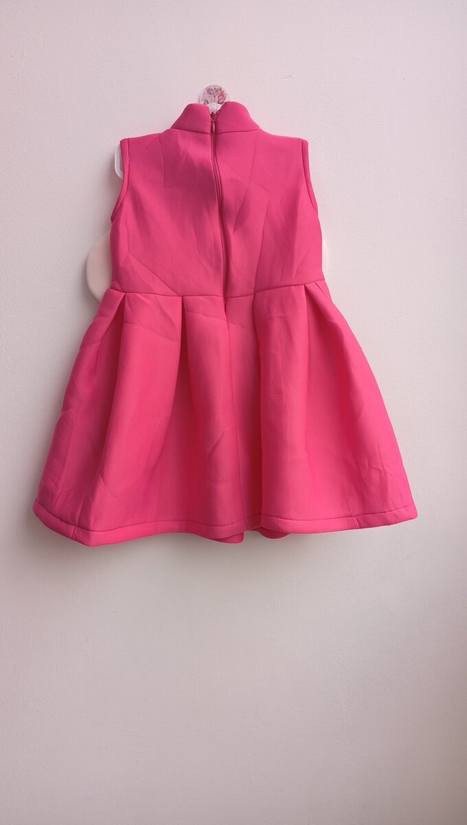 Robe Fille Rose Noeud Papillon