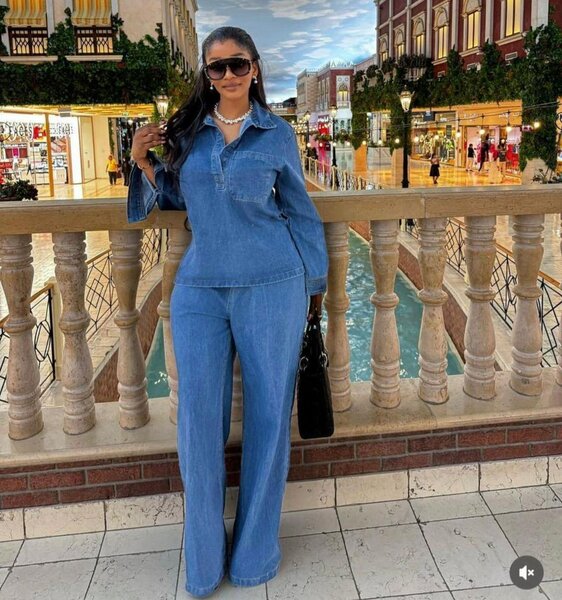 Combinaison en jean tendance