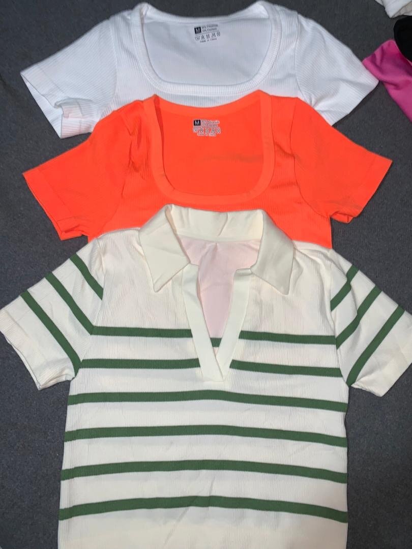 Lot de T-shirts en coton