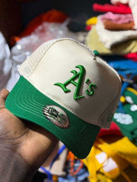 Casquette MLB New Era vert et blanc A's