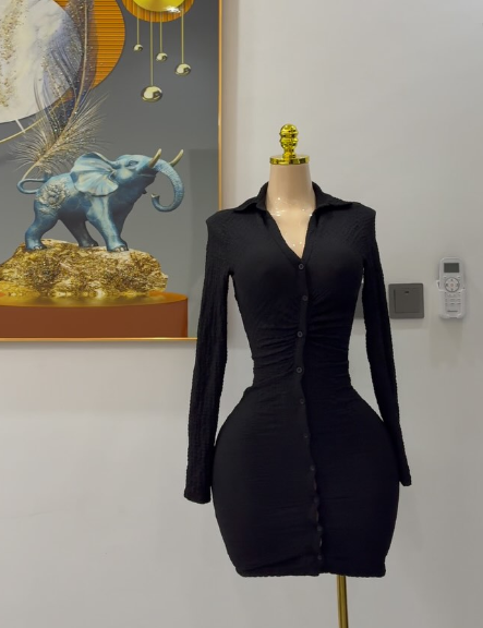 Long sleeve dress black