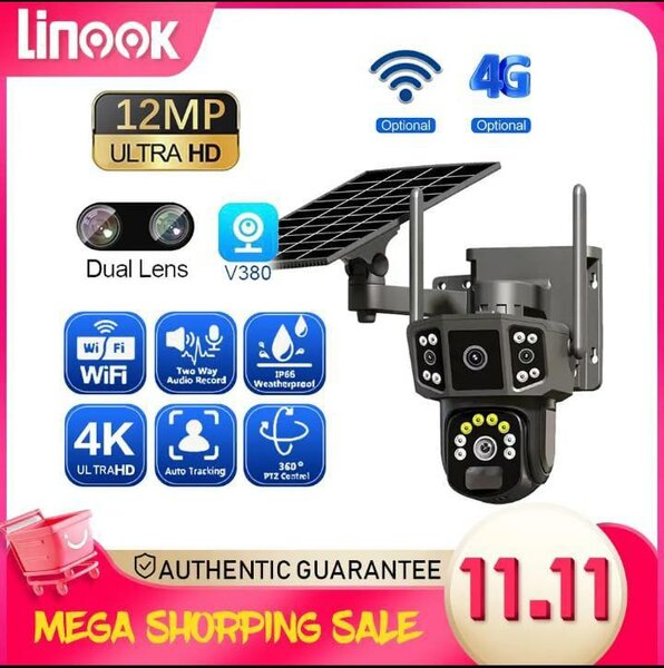 4G Solar camera with battery