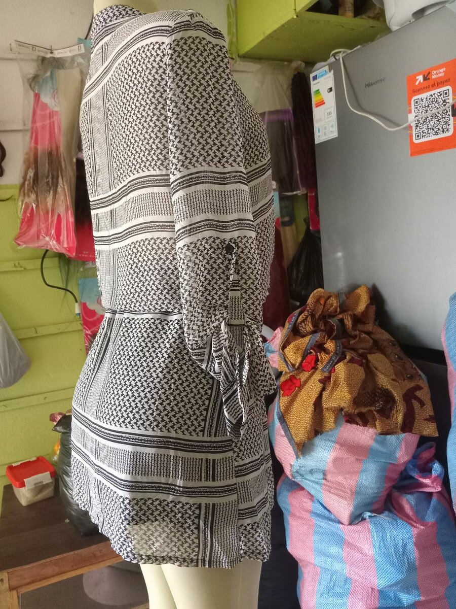 Robe chemise à motifs
