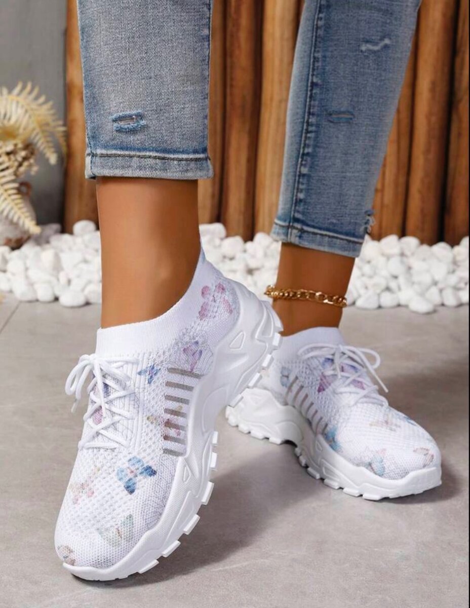 Floral sneakers