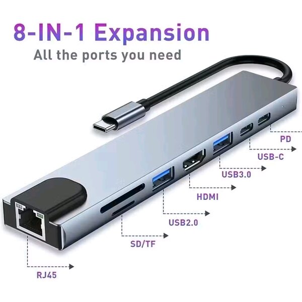 8 In1 Adaptateur Usb-To-Usb