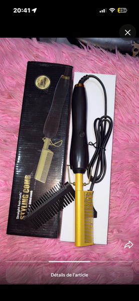 Peigne Chauffant Électrique