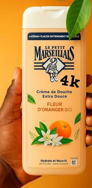 Le Petit Marseillais Crème de Douche Extra Douce Fleur d'Oranger Bio