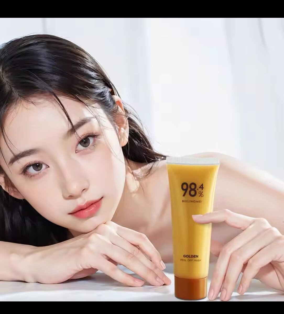 98.4% Gold face mask