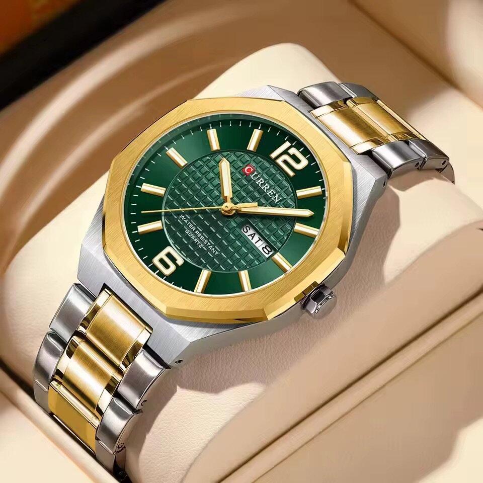 Montre Homme Luxe Bicolore