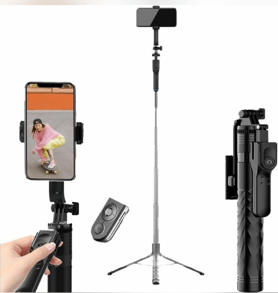 LED Tripod Bluetooth Selfie Strick Long