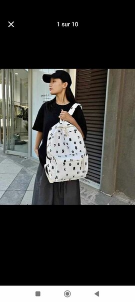 Sac à dos numéroté tendance