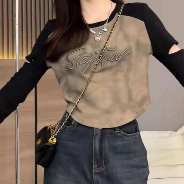 T-shirt manche longue décontractée