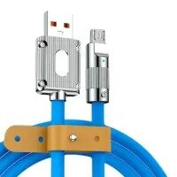 120W 6A Super Fast Charging Liquid Silicone Led Light Phone Usb Type C and Android Fast Charging Cable For Samsung Redmi Oppo Realme Oneplus