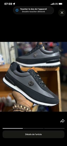 Baskets élégantes noir grises