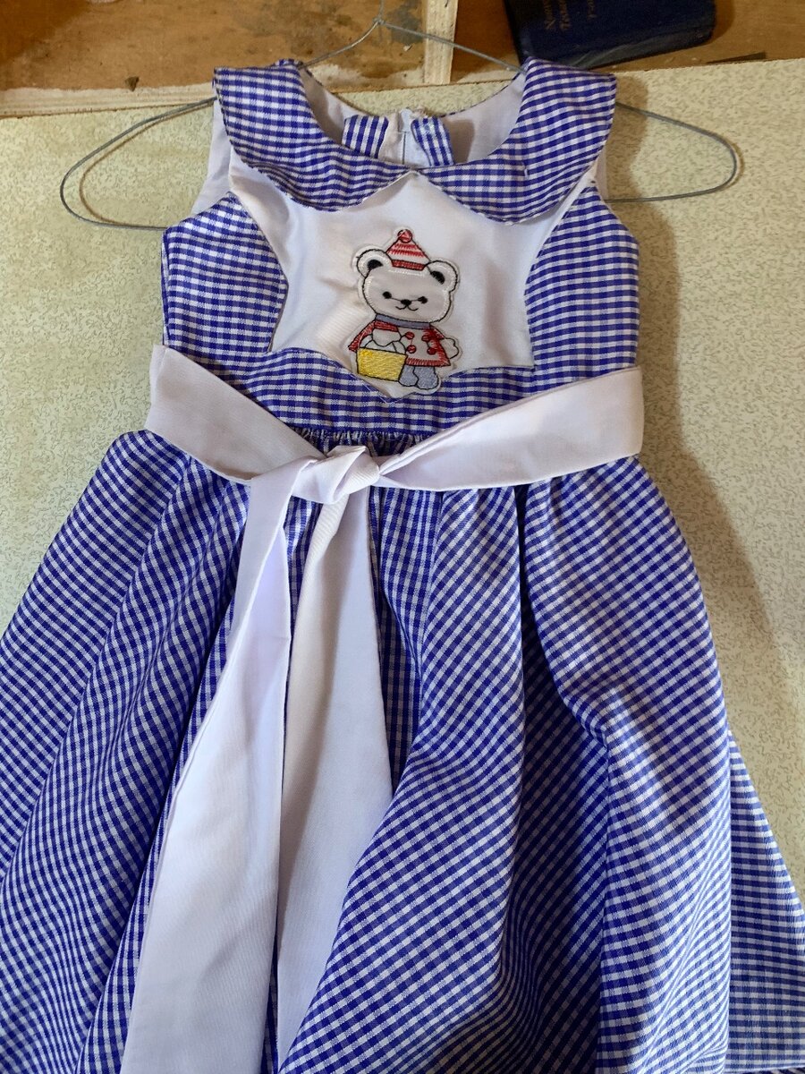 Robe Enfant Carreaux Coton