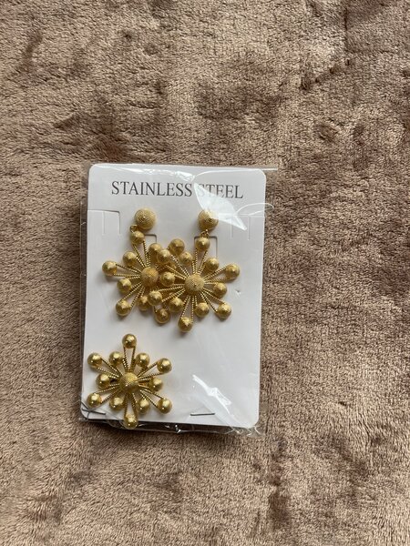 Boucles d'oreilles dorées