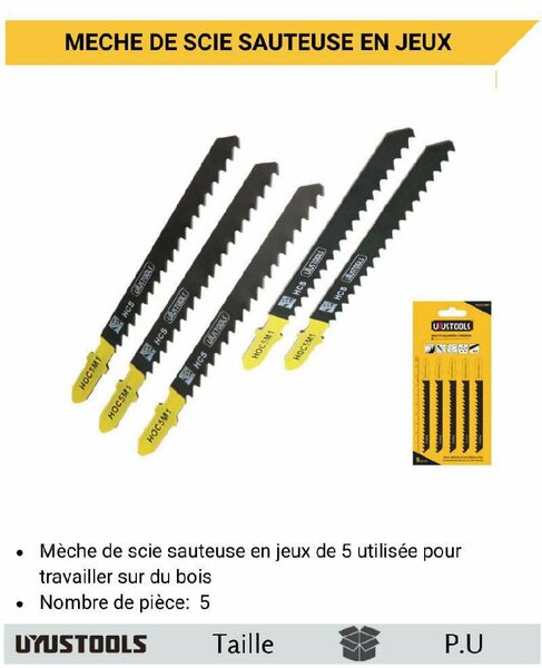 Lames de Scie Sauteuse UYUSTOOLS