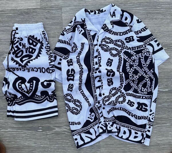 Ensemble chemise et short graphique