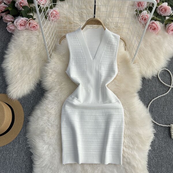 Quality white mini dress