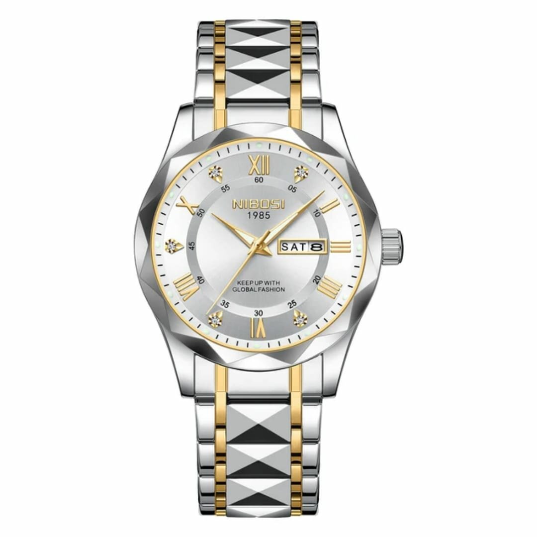 Montre en acier inoxydable élégante