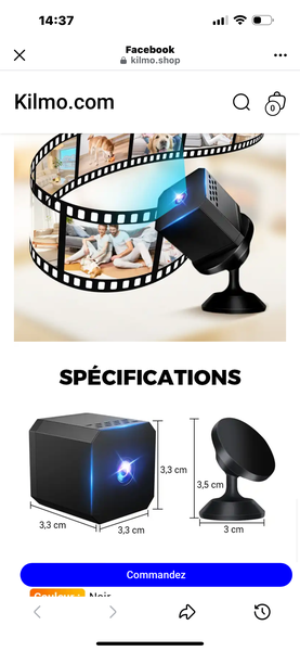 Caméra Mini WiFi HD