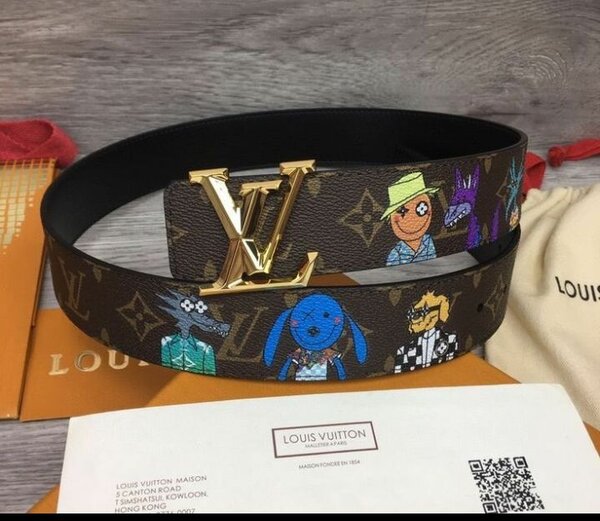 Ceinture Louis Vuitton Homme Marron