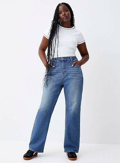 Jean taille haute femme