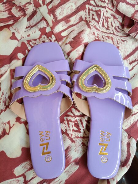 Ladies down slippers