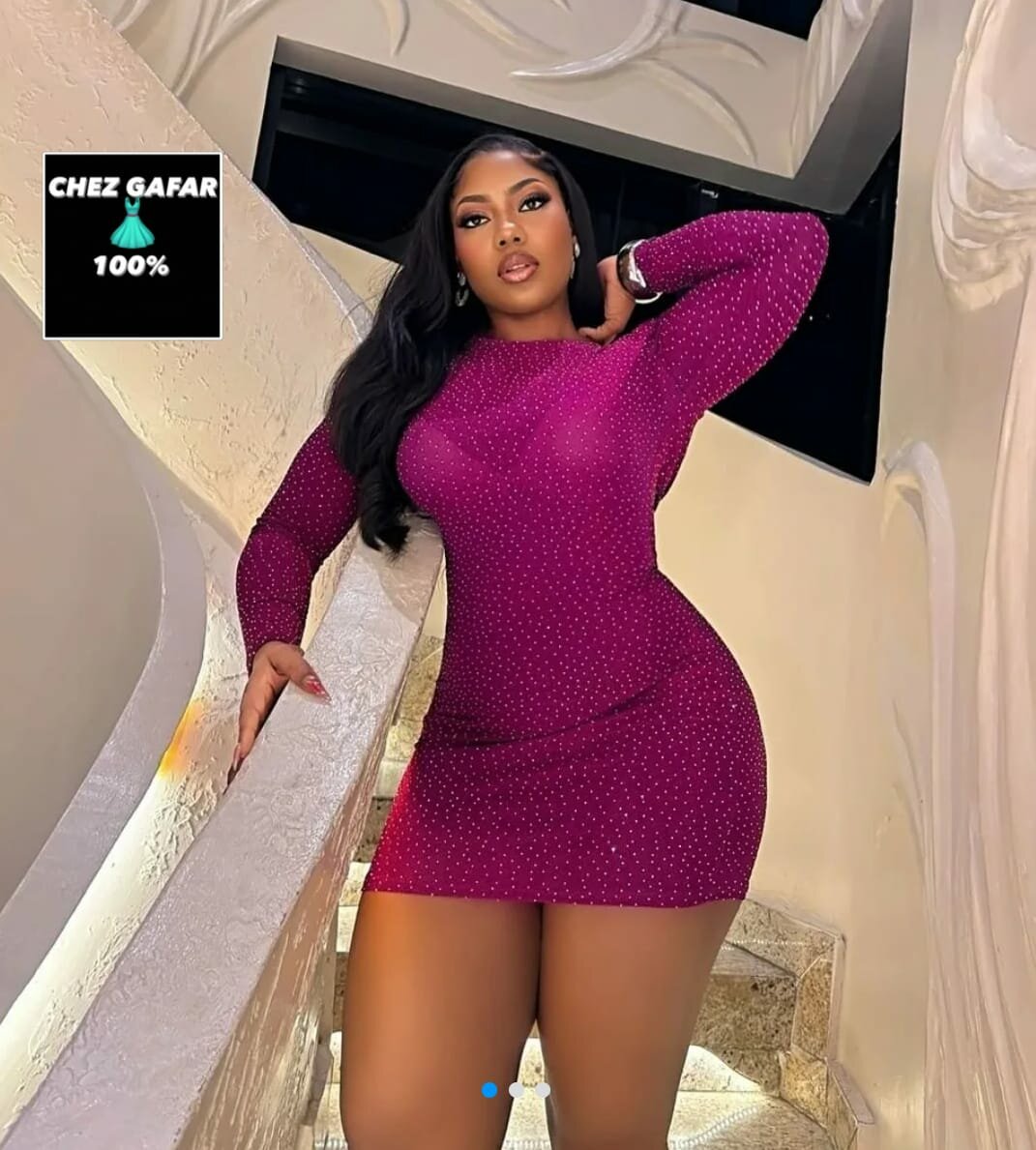 Robe moulante pailletée