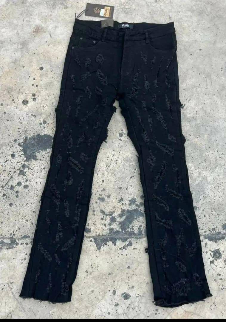 Jeans tendance avec motifs uniques