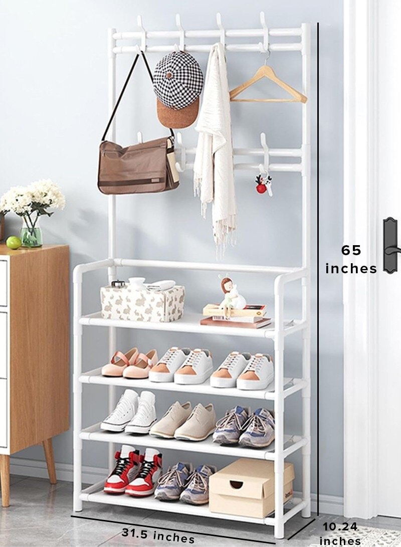 Shoe rack with hanger