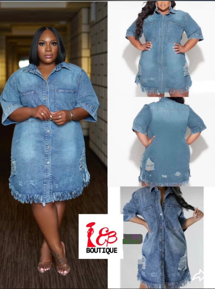 Robe en jean décontractée