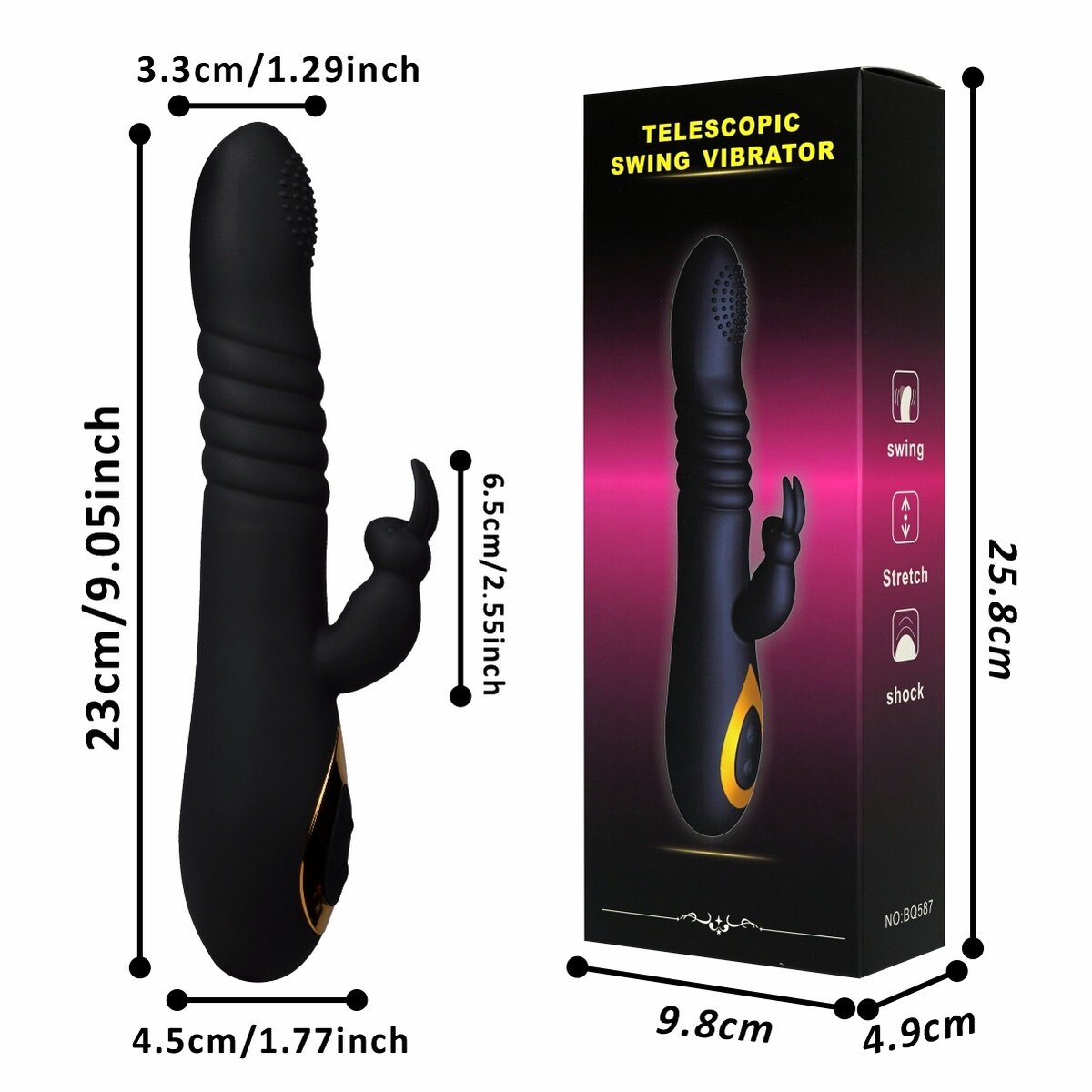 Powerful rabbit vibrator