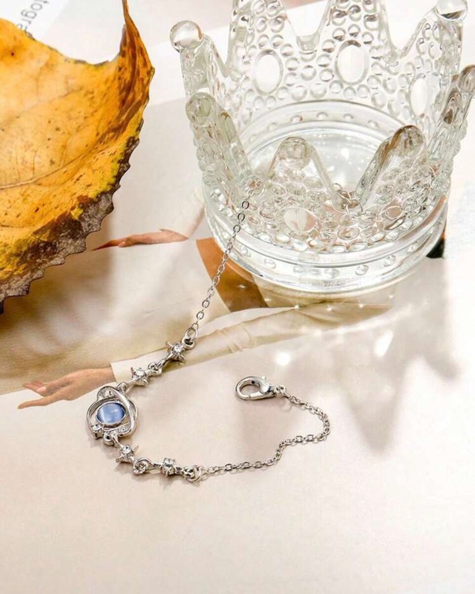 Bracelet en argent étoilé