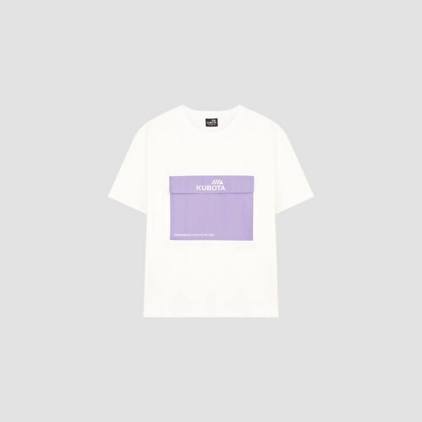 T-shirt Unisexe KUBOTA Blanc-violet
