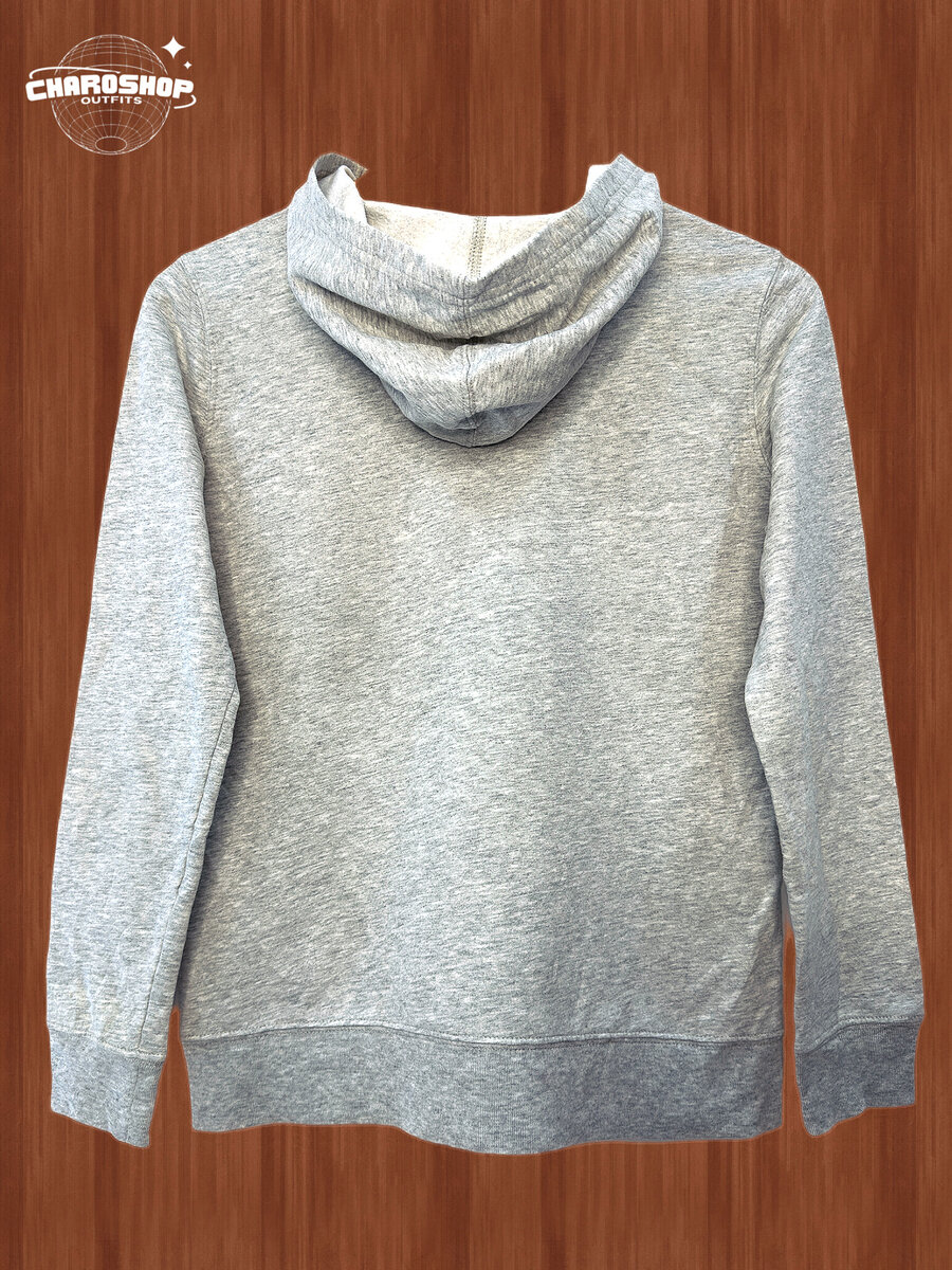 Sweat à capuche gris pour homme
