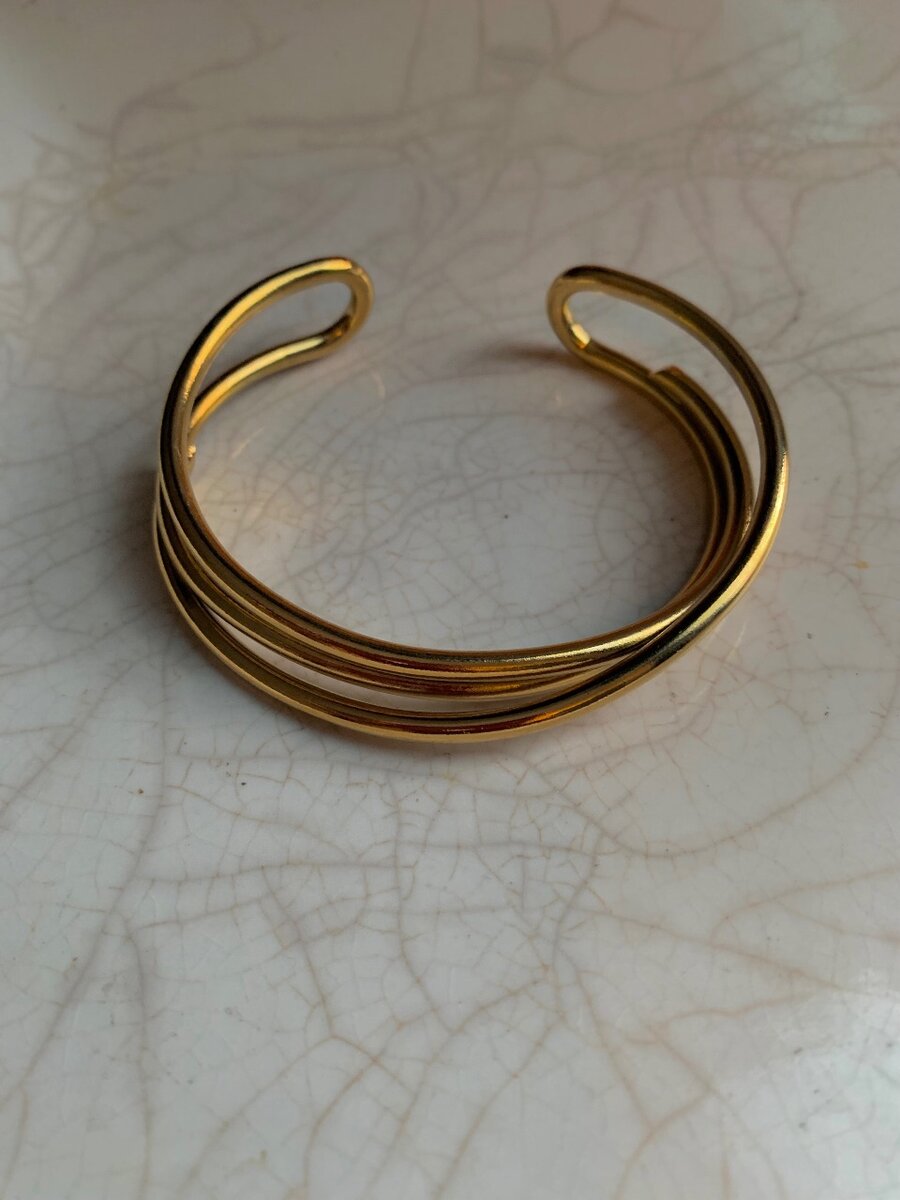 Asymmetrical cuff bangle