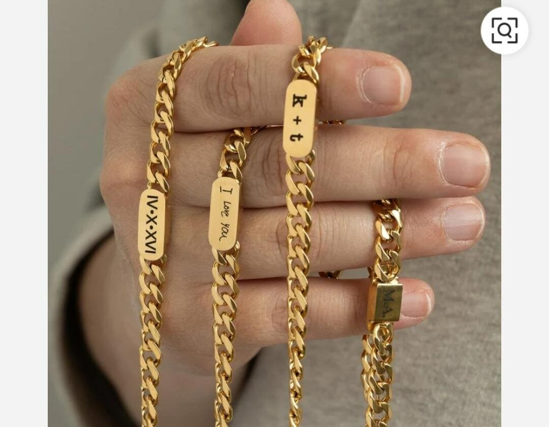 Bracelet en or personnalisé