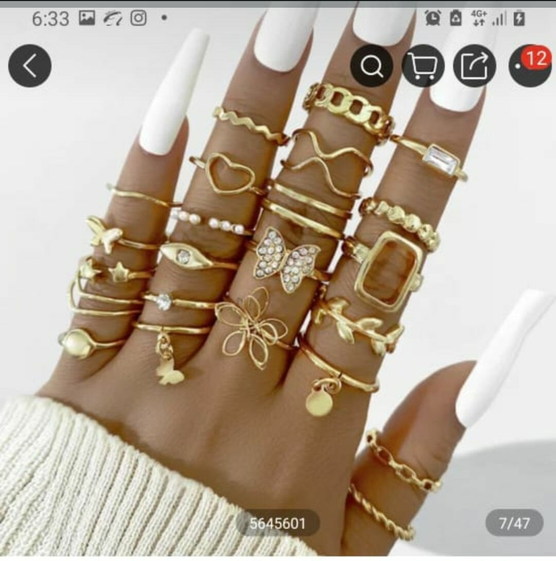 22pcs ring set