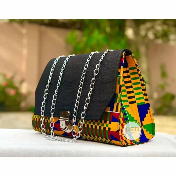 African print handbag