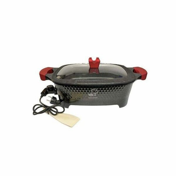 Multipurpose Electric Cooking Pot - 10- Black