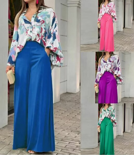 Pantalon large femme chic