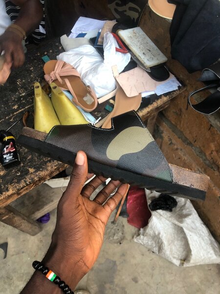 Sandale en cuir pour homme