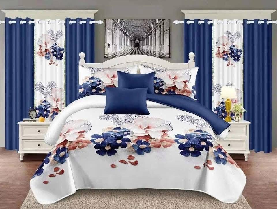 Parure de lit fleurs élégantes