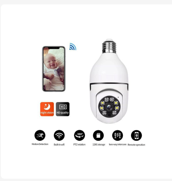 Smart Cctv Bulb Camera