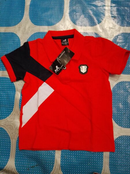 Polo enfant 3ans rouge tendanc