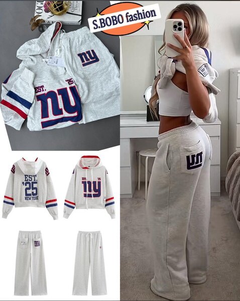 Ensemble sportswear NY gris