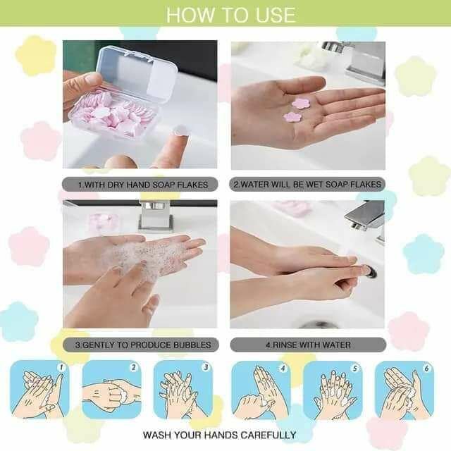 SAVONS POUR LES MAINS PÉTALES