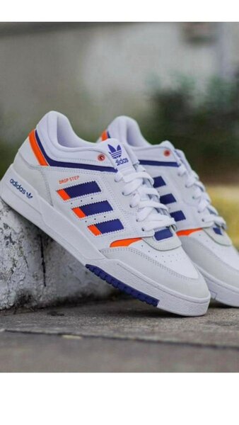 Baskets Adidas mixtes bleues et oranges